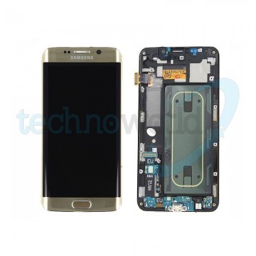 Display Ori. Samsung S6 Edge Plus Gold Con Frame