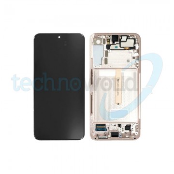 Display Ori. Samsung S22 Plus S906 Pink Gold Con Frame
