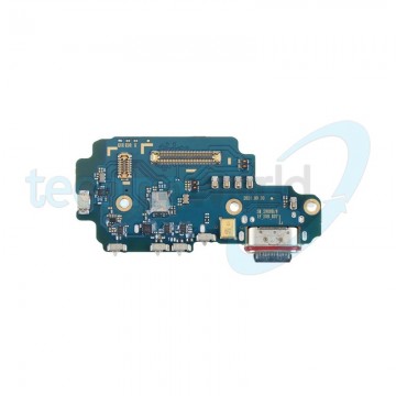 PCB Board Ori. con Connettore Carica e Microfono e Lettore Sim Samsung S22 Ultra