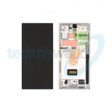 Display Ori. Samsung S23 Ultra S918 Cream Con Frame