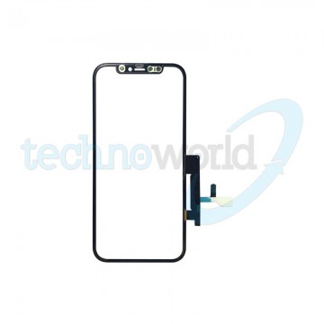 Vetro Display iPhone 12 - 12 Pro Nero con Touch "long cable" + Oca (NO IC)