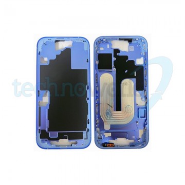 Telaio Centrale iPhone 16 Blu - (Con Flat Tasto Camera)
