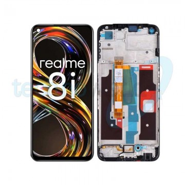 Display Realme 8i Nero con Frame