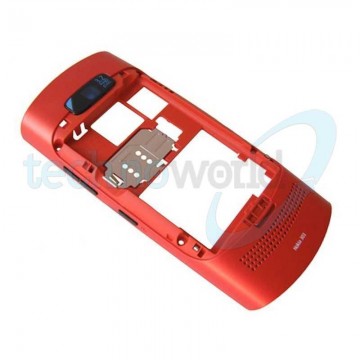 Frame Completo Nokia 303 Asha Rosso
