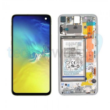 Display Ori. Samsung S10e G970 Silver Con Frame