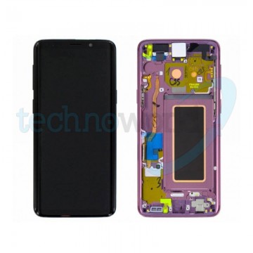 Display Ori. Samsung S9 G960 Lilac Purple Con Frame