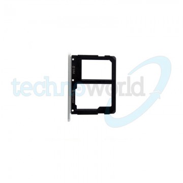 Porta Sim/microSD Samsung A5 2016 per vers. Bianco