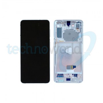 Display Ori. Samsung S21 Plus G996 Phantom Silver Con Frame