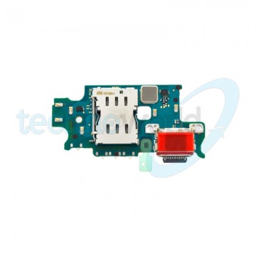 PCB Board Ori. con Connettore Carica + Microfono + Lettore Sim Samsung S23 Plus