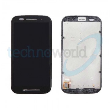 Display Moto E Nero con Frame