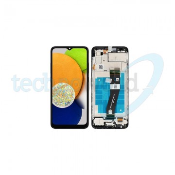 Display Ori. Samsung A03 A035F Nero con Frame "NON EU CODE"