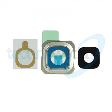 Lente Fotocamera Completa Samsung S6 Edge Plus Gold