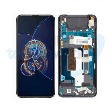 Display Asus Zenfone 8 Flip ZS672KS Galactic Black con Frame - Disassembled