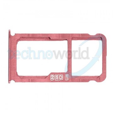 Porta Sim Card + Micro SD Red Nokia 7 Plus