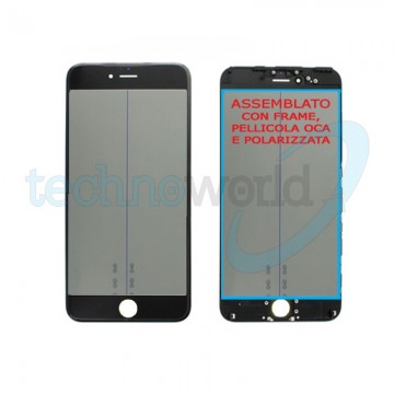 Vetro Display iPhone 6 Nero (Frame,Oca,Polarized)