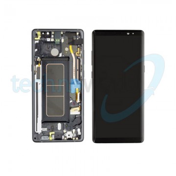 Display Samsung Note 8 N950 Nero con Frame - Disassembled