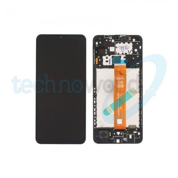 Display Ori. Samsung A12 2021 A127 Nero con Frame