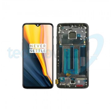 Display OnePlus 7 Grigio con Frame - Disassembled