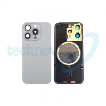 Vetrino Cover Batteria iPhone 15 Pro Titanio Naturale