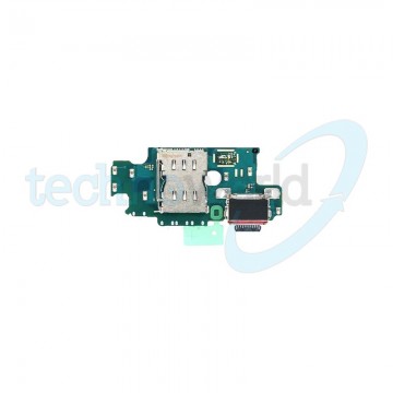 PCB Board Ori. con Connettore Carica + Microfono + Lettore Sim Samsung S25 Plus