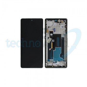 Display Ori. Moto Edge 50 Fusion Forest Blue con Frame