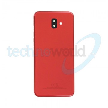 Copribatteria Samsung J6 Plus Rosso