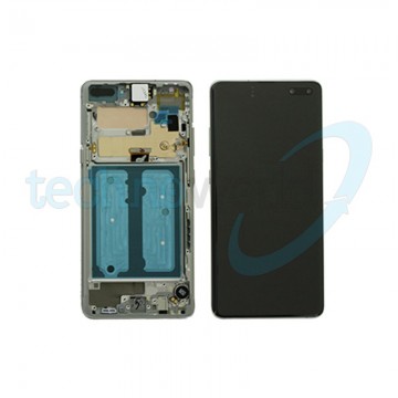 Display Ori. Samsung S10 5G G977 Argento Con Frame