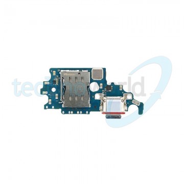 PCB Board Con Connettore Carica + Microfono + Lettore Sim Samsung S21