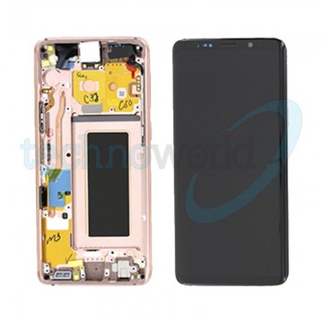 Display Ori. Samsung S9 G960 Gold Con Frame