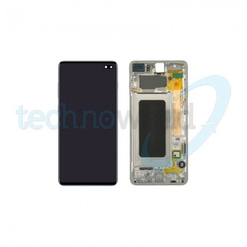 Display Ori. Samsung S10 Plus G975 Ceramic Bianco con Frame