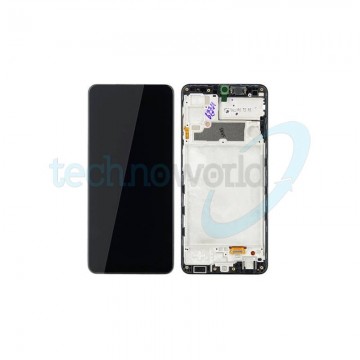 Display Ori. Samsung A22 A225 Nero Con Frame