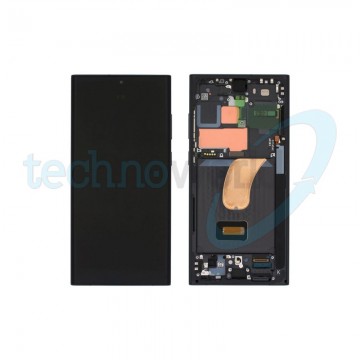 Display Ori. Samsung S23 Ultra S918 Nero Con Frame