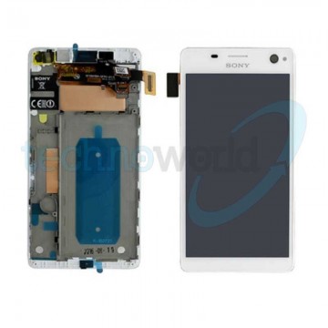 Display Xperia C4 Bianco con Frame
