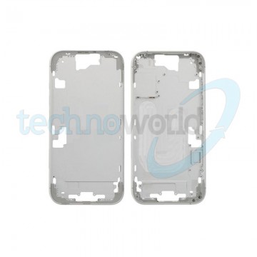Telaio Centrale iPhone 16 Bianco - (Con Flat Tasto Camera)