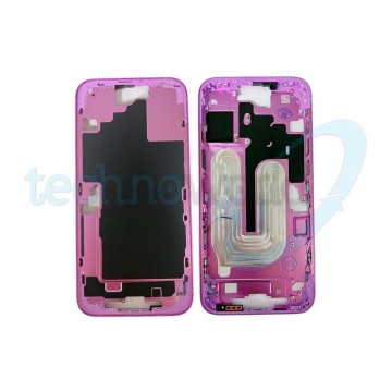 Telaio Centrale iPhone 16 Plus Rosa - (Con Flat Tasto Camera)