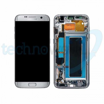 Display Ori. Samsung S7 Edge G935 Silver Con Frame