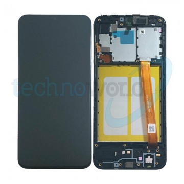 Display Ori. Samsung A20e A202 Nero Con Frame