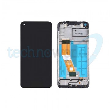 Display Ori. Samsung A11 A115 Nero Con Frame