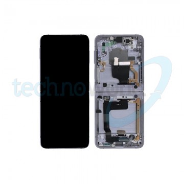Display Ori. Samsung Z Flip 4 5G F721 Bianco con Frame