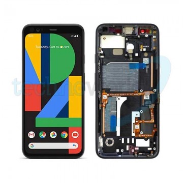 Display Google Pixel 4 Nero con Frame - Disassembled