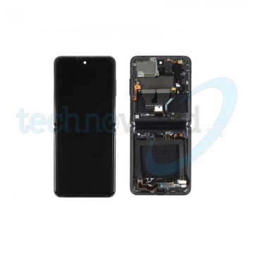 Display Ori. Samsung Z Flip F700 Nero con Frame