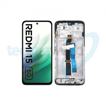 Display Ori. Xiaomi Redmi 15 5G Nero Con Frame