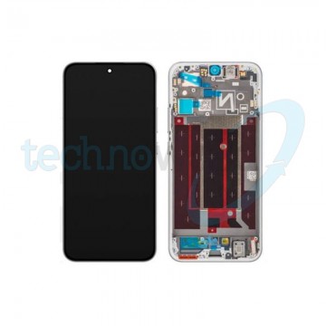 Display Ori. Oppo Reno14 5G Bianco Con Frame