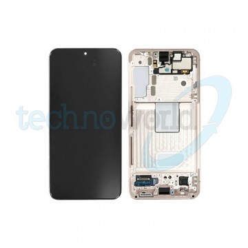 Display Ori. Samsung S22 S901 Pink Gold Con Frame