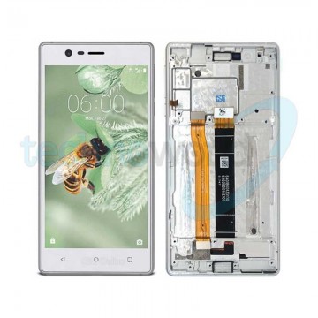 Display Nokia 3 Bianco con Frame