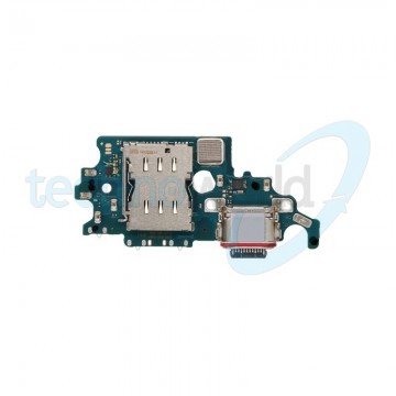 PCB Board Ori. con Connettore Carica e Microfono + Lettore Sim Samsung S21