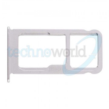 Porta Sim Card + Micro SD Bianco Nokia 6.1 Plus