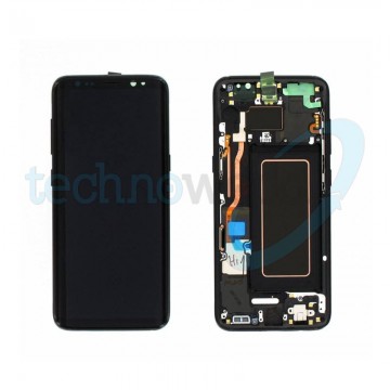 Display Ori. Samsung S8 G950 Midnight Black Con Frame