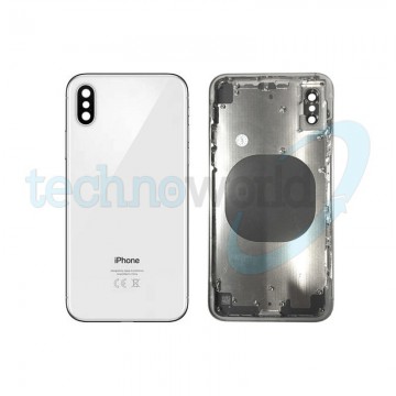 Scocca Posteriore iPhone X Argento