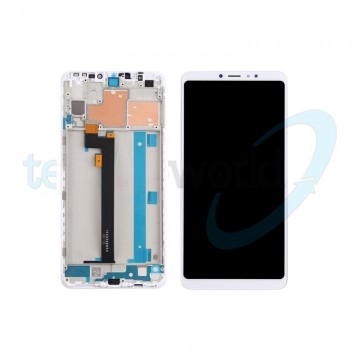 Display Xiaomi Mi Max 3 Bianco con Frame